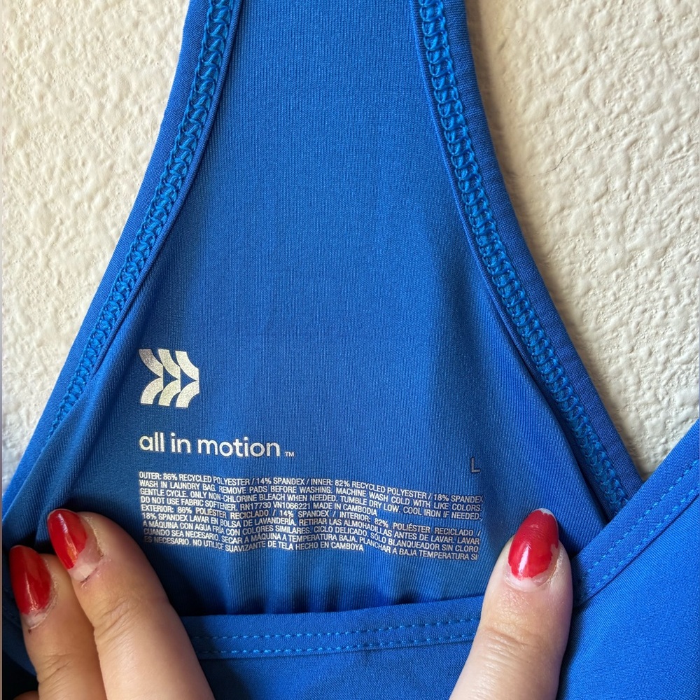 EUC All in Motion Women's Flex Strappy Exercise Dress in Royal Blue (Size:L) - Picture 6 of 12